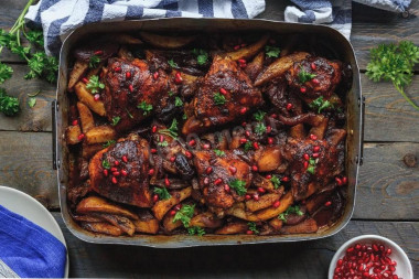 Мясо в гранатовом сиропе Мясо в гранатовом сиропе