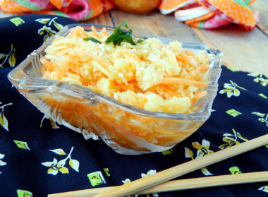 Морковь по корейски с кабачками на зиму Морковь по корейски с кабачками на зиму