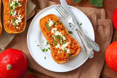 Пшеничная каша в тыкве Пшеничная каша в тыкве