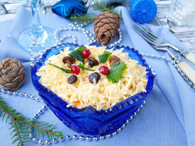 Салат сыр картошка яйца с грибами Салат сыр картошка яйца с грибами