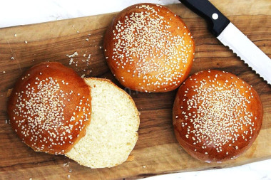 Булочки бриошь для бургеров Булочки бриошь для бургеров