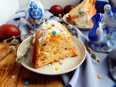 Пасхальный кулич на живых дрожжах Пасхальный кулич на живых дрожжах