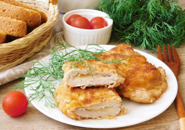 Шницель с сыром Шницель с сыром