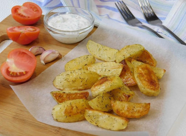 Картофель в соевом соусе запеченный в духовке