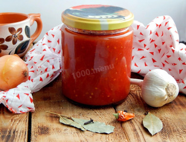 Соус томатный с луком на зиму