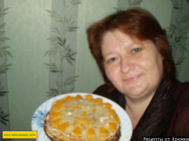 Блинный торт Фантазия с вареной сгущенкой