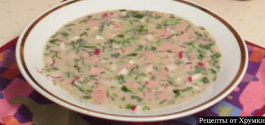 Окрошка на минералке Окрошка на минералке