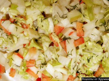 Салат витаминный с савойской капустой Салат витаминный с савойской капустой