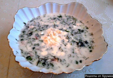 Окрошка на кефире Окрошка на кефире