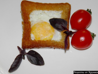 яичница в хлебе яичница в хлебе