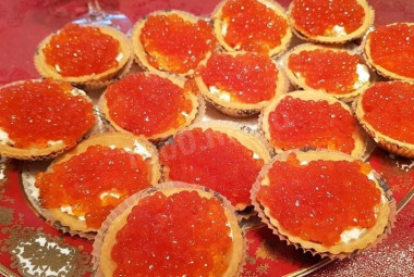 Королевская новогодняя закуска в тарталетках Королевская новогодняя закуска в тарталетках