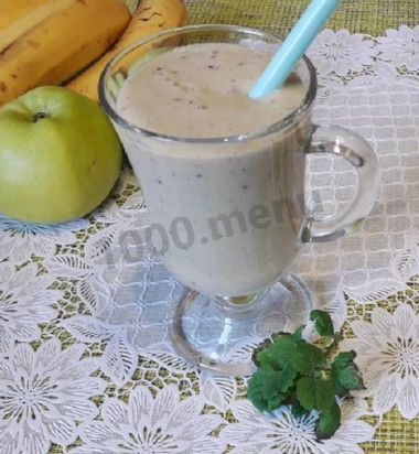 Смузи яблоко киви банан Смузи яблоко киви банан