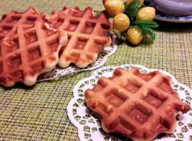 Венские вафли на кефире Венские вафли на кефире