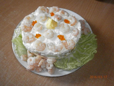 салат с красной рыбой.. салат с красной рыбой..