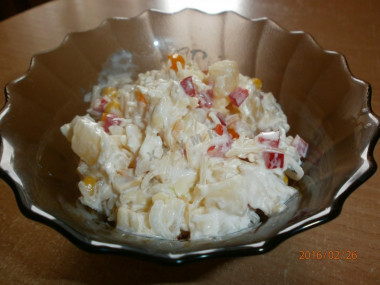 салат из курицы сыра ананаса салат из курицы сыра ананаса