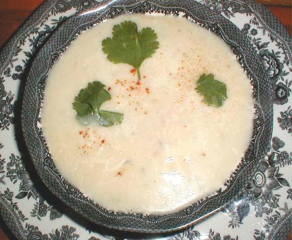 Суп-пюре с чесноком и оливковым маслом
