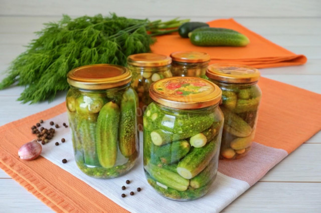 Маринованные корнишоны хрустящие на зиму Маринованные корнишоны хрустящие на зиму