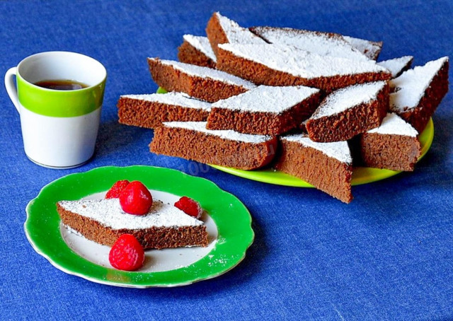 Шоколадный манник на кефире с какао Шоколадный манник на кефире с какао