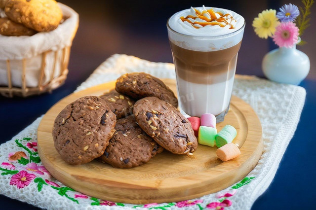 Шоколадное овсяное печенье Шоколадное овсяное печенье