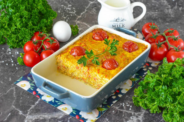 Запеканка с капустой и яйцом Запеканка с капустой и яйцом