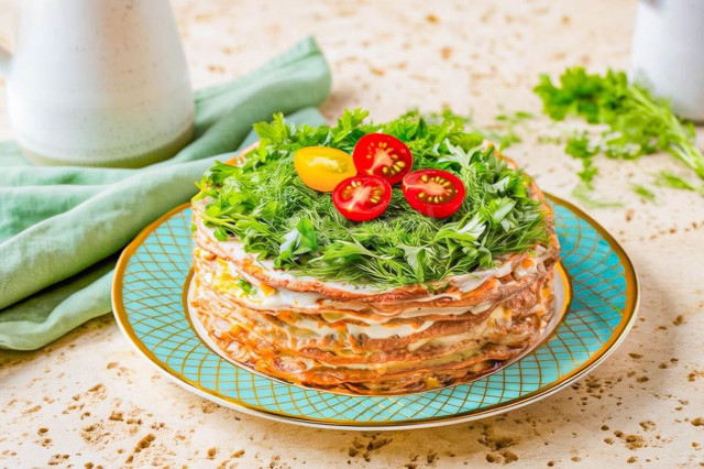 Печеночный торт с майонезом Печеночный торт с майонезом