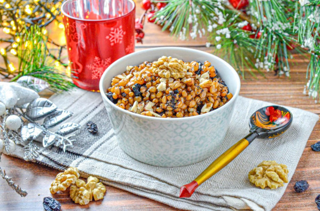 Тропическая кутья из пшеницы на Рождество Тропическая кутья из пшеницы на Рождество