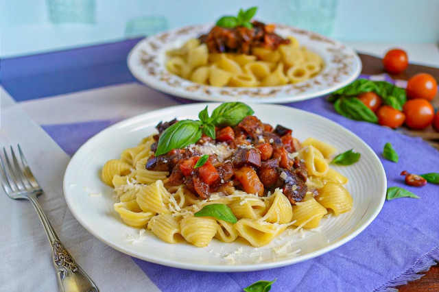 Паста с баклажанами Паста с баклажанами