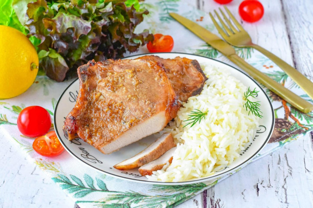 Эскалоп в аэрогриле из свинины Эскалоп в аэрогриле из свинины