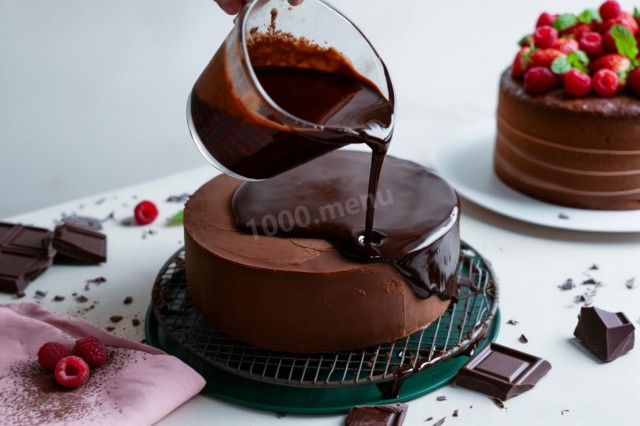 Глазурь из шоколада для торта шоколадная Глазурь из шоколада для торта шоколадная