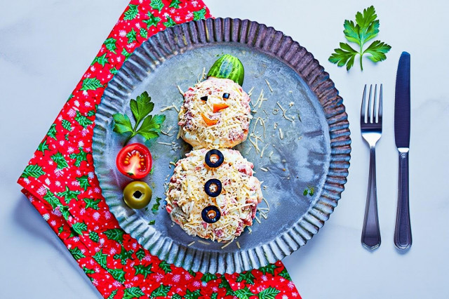 Салат Снеговик Салат Снеговик