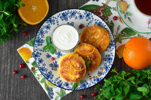 Апельсиновые сырники Апельсиновые сырники