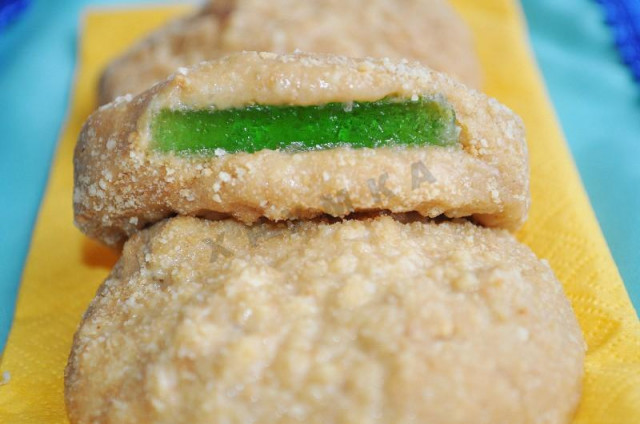 Печенье с мармеладом без выпечки Печенье с мармеладом без выпечки