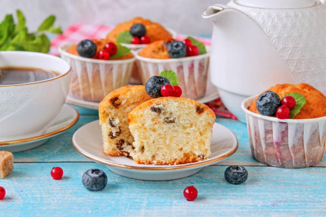 Маффины на кефире в духовке Маффины на кефире в духовке