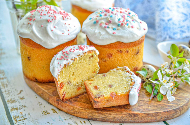 Кулич простой быстрый пасхальный для начинающих Кулич простой быстрый пасхальный для начинающих