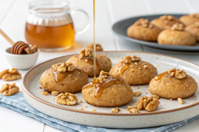 Меломакарона греческое рождественское печенье Меломакарона греческое рождественское печенье