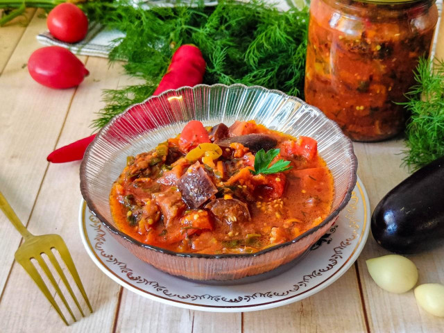 Салат Бакат из баклажан на зиму Салат Бакат из баклажан на зиму