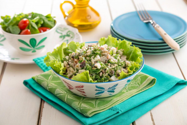 Салат из редьки с мясом Салат из редьки с мясом