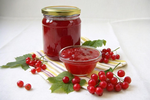Калина протертая с сахаром на зиму без варки Калина протертая с сахаром на зиму без варки