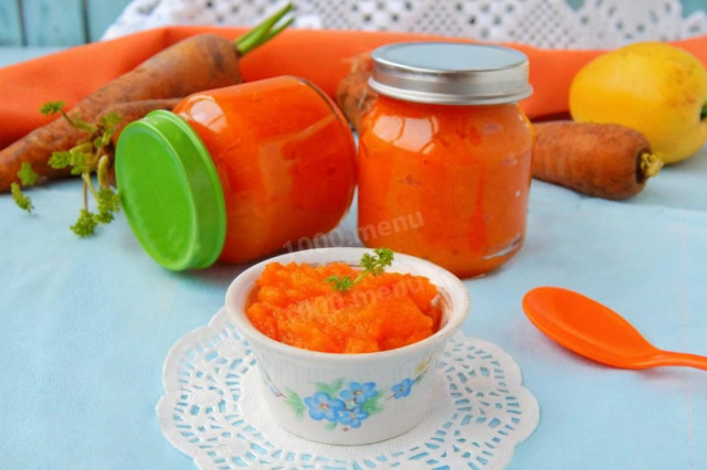 Морковное пюре на зиму Морковное пюре на зиму