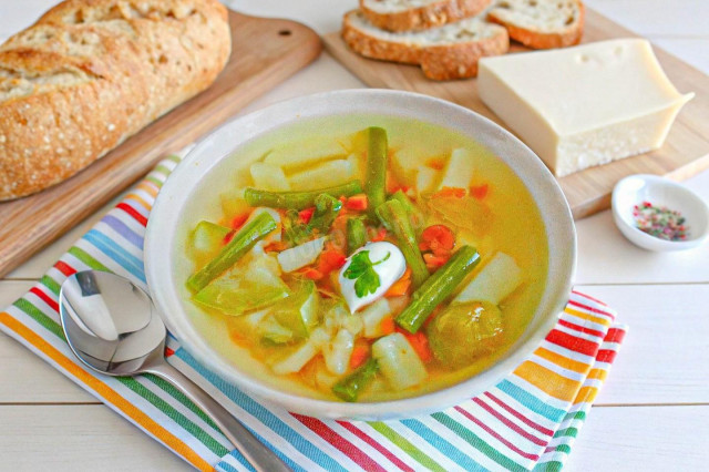 Суп из зеленой стручковой фасоли Суп из зеленой стручковой фасоли