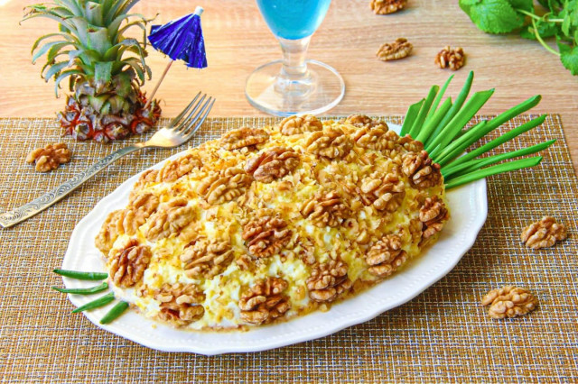 Салат курица ананас грибы сыр Салат курица ананас грибы сыр