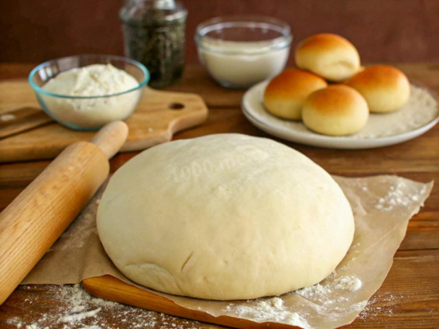 Тесто пирожковое дрожжевое безопарное просто Тесто пирожковое дрожжевое безопарное просто