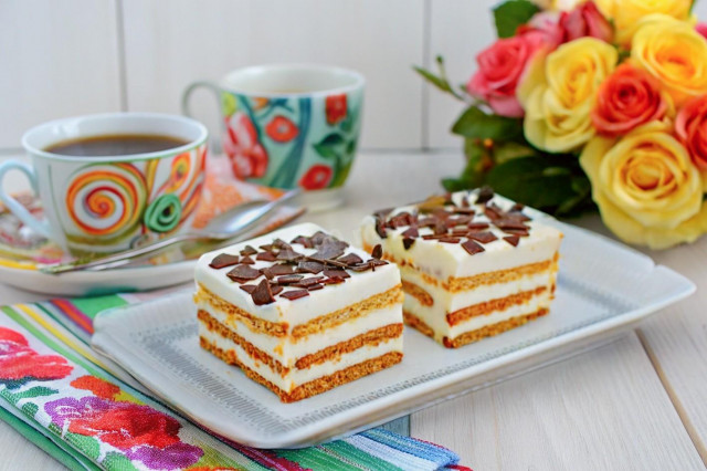 Творожный торт с желатином печеньем без выпечки Творожный торт с желатином печеньем без выпечки