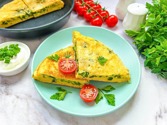 Заливной пирог с луком на сковороде Заливной пирог с луком на сковороде