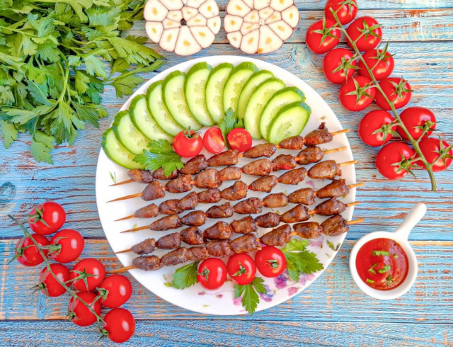 Куриные сердечки в аэрогриле Куриные сердечки в аэрогриле