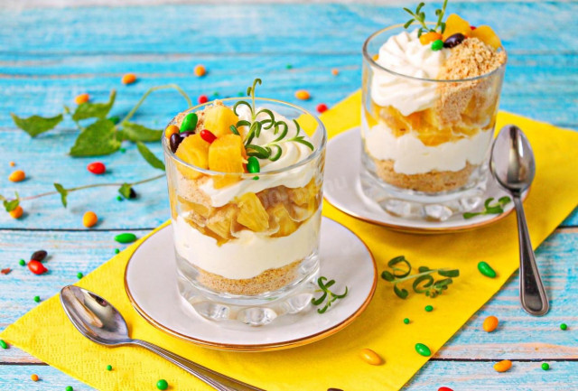 Десерт с ананасом Десерт с ананасом