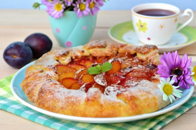 Творожная галета с фруктами Творожная галета с фруктами