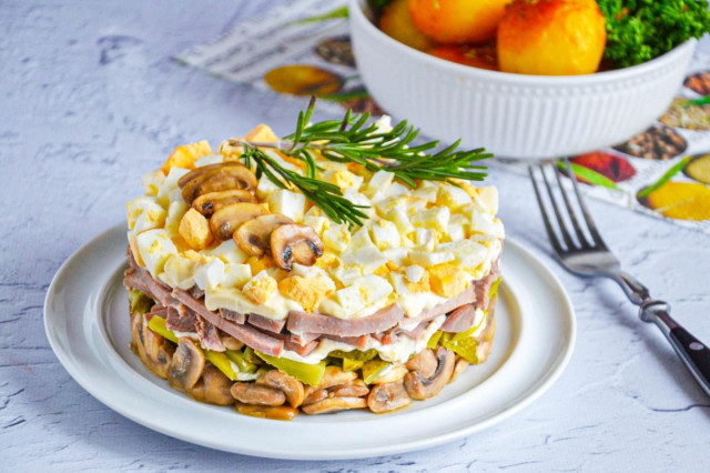 Салат Орландо с языком Салат Орландо с языком