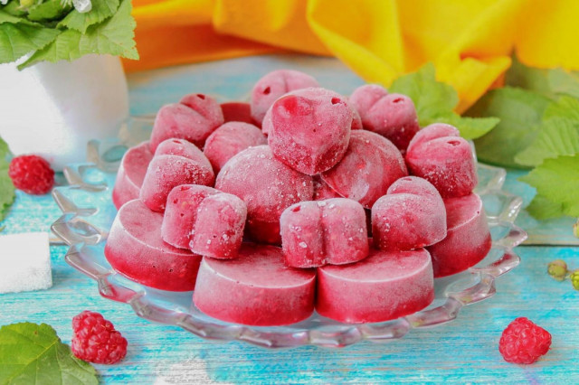 Малина замороженная с сахаром на зиму Малина замороженная с сахаром на зиму