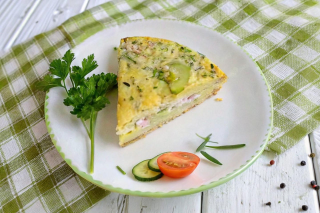 Запеканка из кабачков с фаршем в мультиварке Запеканка из кабачков с фаршем в мультиварке